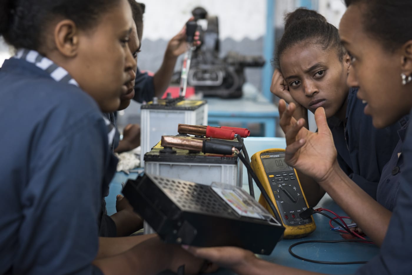 Women discussing something important